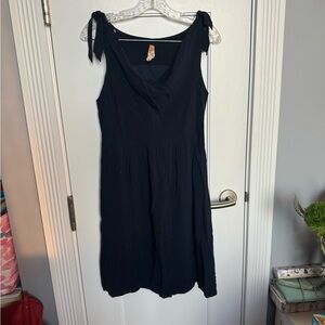 Maeve Navy Sleeveless Midi Dress